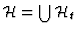 ${\cal H}=\bigcup {\cal H}
_t$