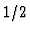 $1/2$