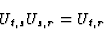 \begin{displaymath}
U_{t, s}U_{s, r}=U_{t, r}
\end{displaymath}