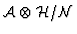 ${\cal A}\otimes {\cal H} / {\cal N} $