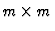 $m\times m$