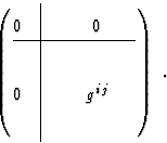 \begin{displaymath}\pmatrix{0 &\vrule height 15pt depth 5pt& \phantom{0 }& 0 &\p...
...\cr\noalign{\vskip-3pt}
& \vrule height 15pt depth 5pt&& } \ . \end{displaymath}