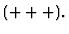 $ (+++) . $
