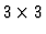 $3\times 3$