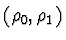 $(\rho_0, \rho_1)$