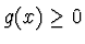 $g(x)\geq 0$