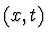 $(x,t)$