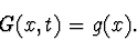 \begin{displaymath} G(x,t)=g(x). \end{displaymath}