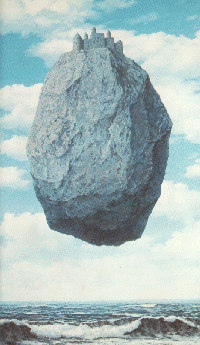 [Chateau des Pyrenees by Rene Magritte: 19KB]