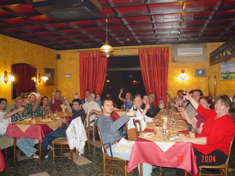 A wonderful dinner and a toast to the best workshop ever!