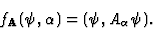 \begin{displaymath}
f_{\bf A} (\psi, \alpha ) = (\psi , A_\alpha \psi ) .
\end{displaymath}